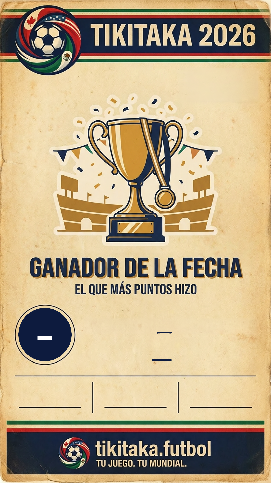 ganador FECHA 1